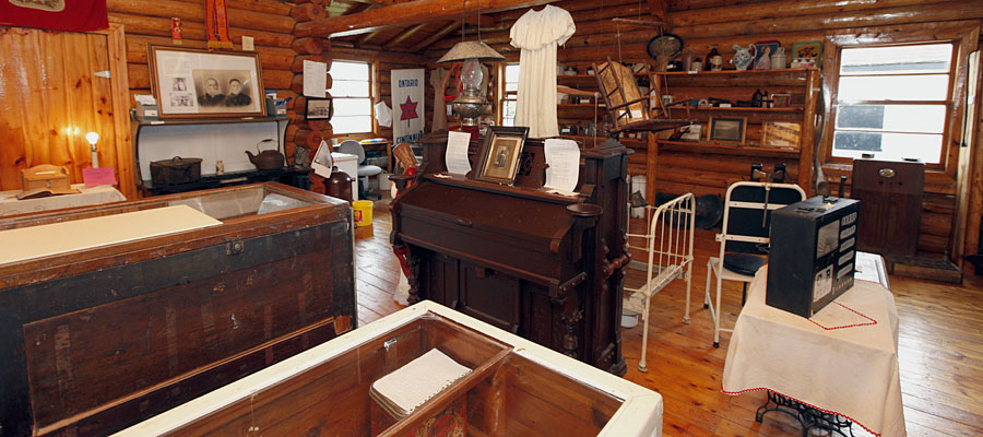 Image of the inside of the Killarney Centennial Museum.